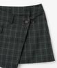 Milo Woman Slash Wrap Mini Skirt [Deep Green]