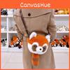 Ailurus Animal Fulgens Pattern Backpack Feather Cotton Filling Children Daily