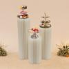 3Pcs Foldable Cardboard Columns Cylinder Tables Wedding Centerpieces Vase Dessert Table Column for Parties Decor 60/80/100cm