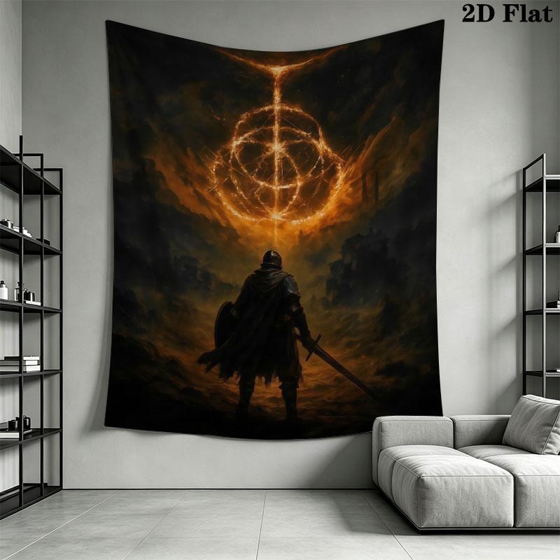 Elden Ring Veil Wall Hanging Printed Fabric Blanket Decorative Tapestries for Bedroom Living Room Home Decor