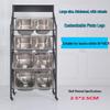 Naiduo 4-Tier Mobile Outdoor Display Rack