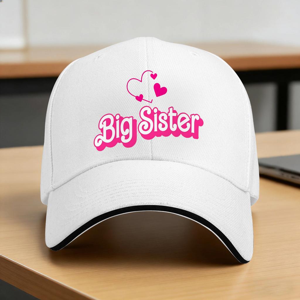 Funny Sister AnnounceUnisext Girls Casual Baseball Cap Outdoor Sports Trucker Hat Summer Sunscreen Unisex Unisex Snapback Cap