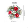 Christmas Candle Rings Wreath Inner Diameter 4" for Wedding Holiday Birthday Style A