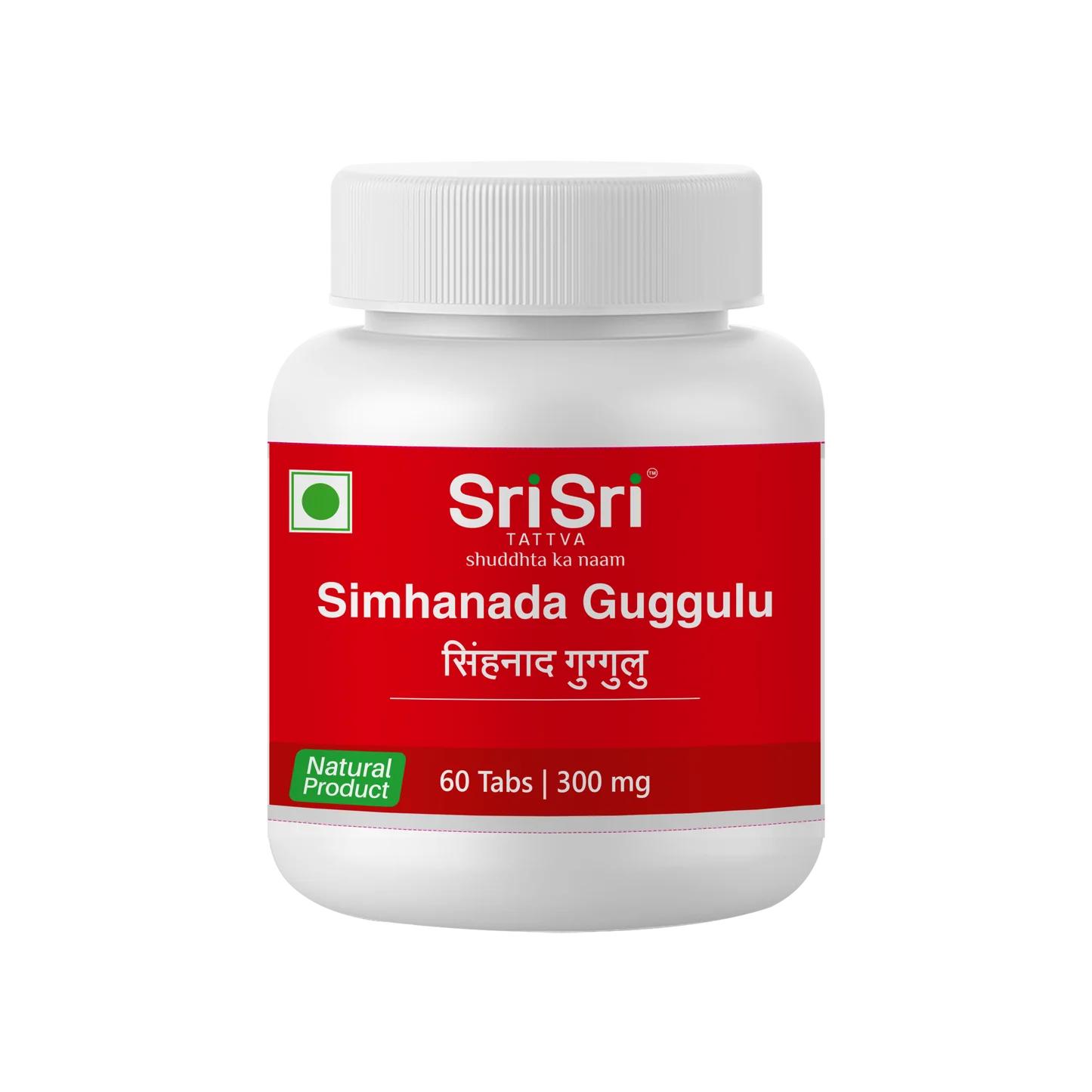 

Simhanada Guggulu, 60 Tabs | 300mg Pack = 60 Tabs