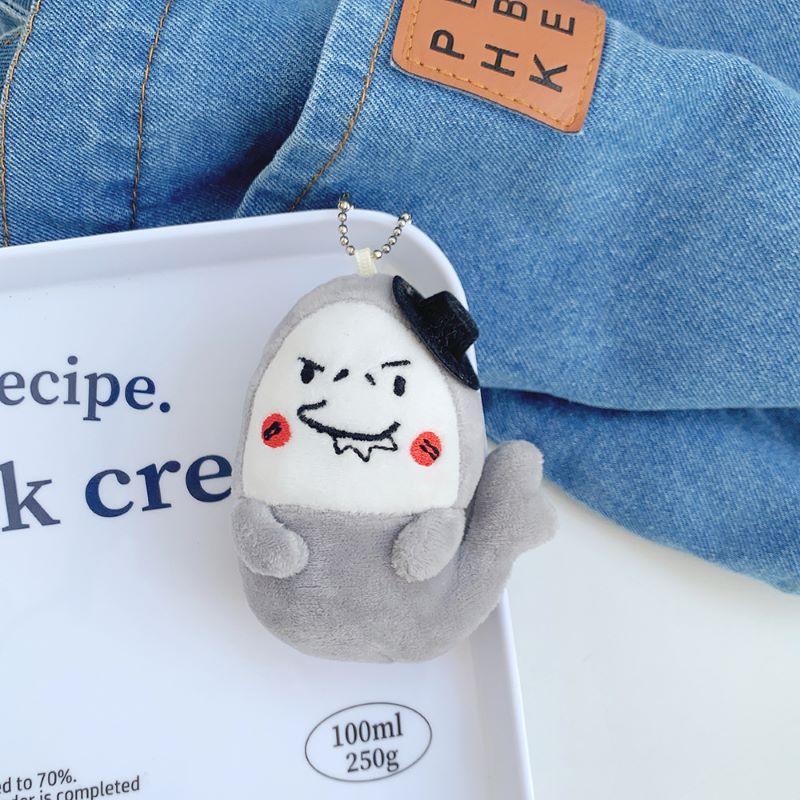 

Meiyang Original Funny and Funny Shark Plush Toy Doll Pendant Bag Hanging Ornament Doll Friend Small Gift height about 10cm
