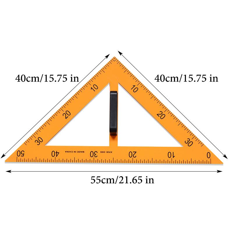 Teaching Triangle Ruler Protractor Compass Math Drawing Instruments For Teachers Educational Stationery 50/100cm Straight Ruler