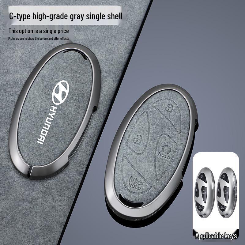 Modern Sonata Key Cover: 2024 11th Gen Ioniq6 Car Accessory Shell Buckle