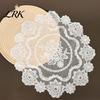 White Lace Doilies for Home Decor Retro Placemat, Floral Doilies, Embroidered Table Mat, Breathable Fabric Tray Cloth Sheer Mesh Doily Tea Cup, Vase,