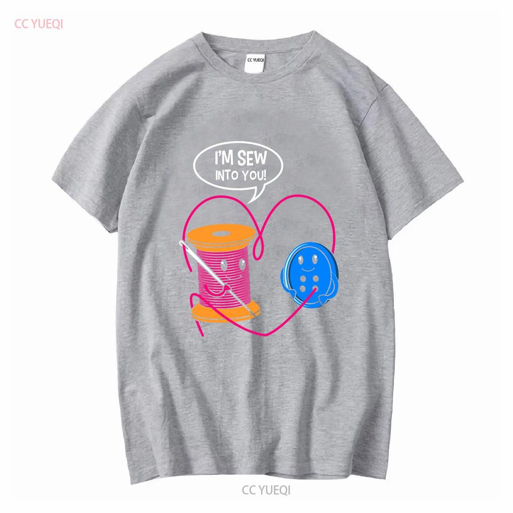 Im Sew Into You T Shirt For Tailors Seamstress Sewers Needle Design Sewing Lovers Thread Dressmaker Vintage Washed