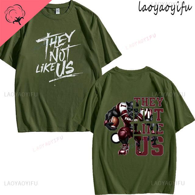 They Not Like Us Theme Print Tshirt Mens Womens Fashion 100Cotton Short Sleeve ONeck Breathable Tee Summer Casual Tops