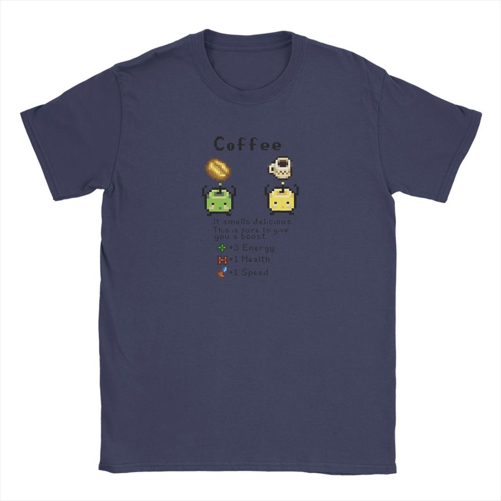 Kaffee Junimos S-Stardew V-Valley Spiel T-Shirt Strand Baumwoll-T-Shirts für Männer Mode T-Shirt Kurze Ärmel Y2K Retro Tops