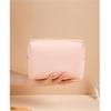 Portable Travel Zipper Cosmetic Pouch Water Resistant PU Leather Makeup Toiletry Organizer Bags for Women