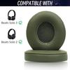 Replacement Ear pads for Beats Solo 3 Wireless Headphones & Beats Solo2 Headphones, Soft Protein Leather, Increase thickness (Turf Green)