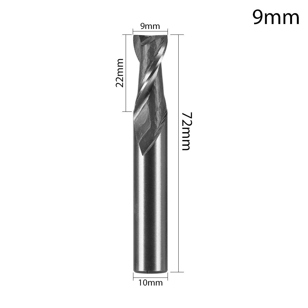 1/5pcs High Quality 1-12mm Machine Tool Wood-Cutter Tools CNC Straight Shank Milling Cutters Mill Cutter Woodworking Drill Bits