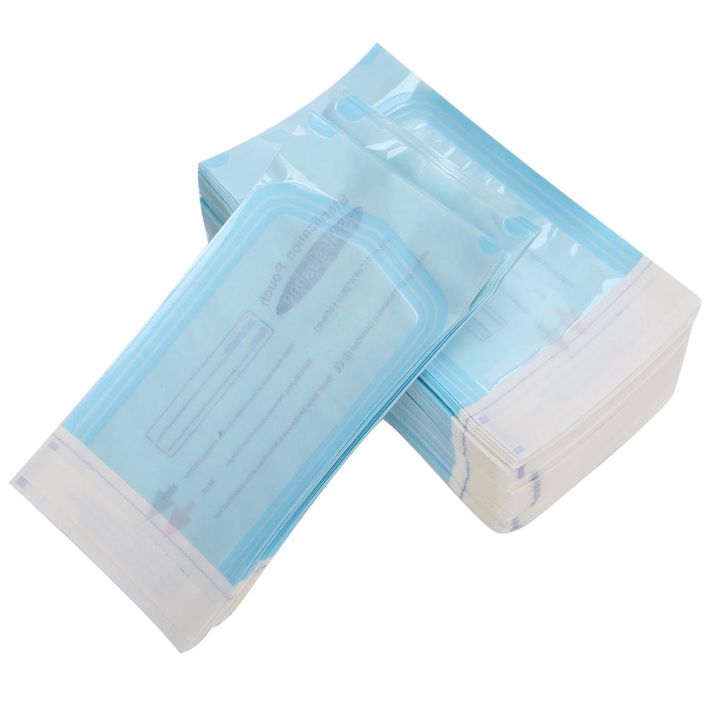 200pcs   Box Self Sealing Cleaning Pouch Storage Bag for Dental Materials Tool (83 x 160mm)