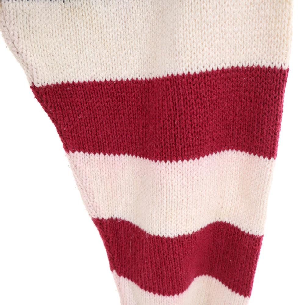 STRUCTURE 90s Made in USA Old Stars and stripes pattern Long sleeve Cotton knit sweater Men's Used