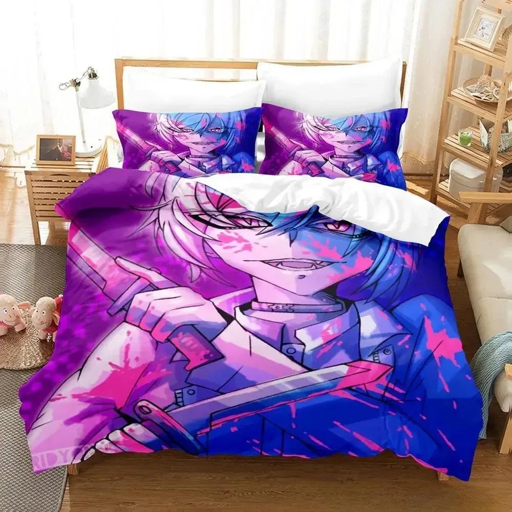New Akudama Drive Bedding Set Cartoon Anime three-piece set Adult Kid Bedroom Duvet cover Sets 3D Kawaii Girls For Home Textiles