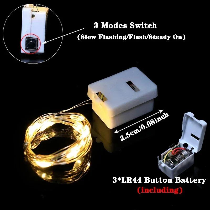 20 Pack String Fairy Lights 30Led 3M Silver Copper Wire Battery Powered Decorations Lights For Wedding Party Christmas Decor