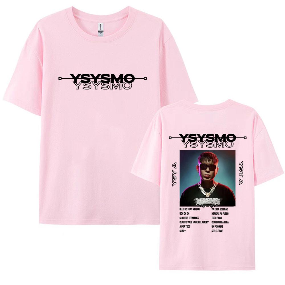 Rapper Ysysmo YSY A Tour 2025 Graphic T Shirts Vintage 90s Hip Hop Crewneck Tshirt Unisex Womens Pure Cotton Short Sleeve T Shirt