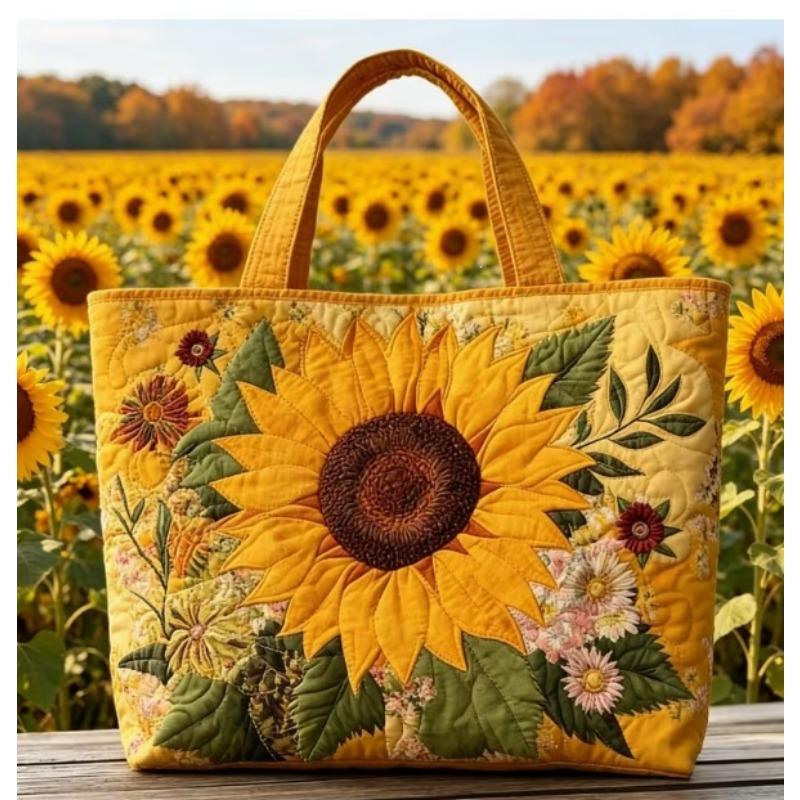 Handbag New Fashion Quilted Digital Printing Tote Bag Commuter Casual Cotton Bag Autumn and Winter Bag Multi-function Bag