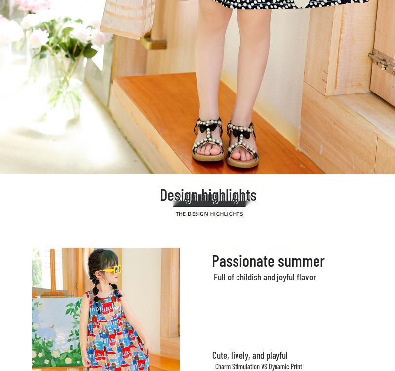 Girls' Summer Cotton Gauze Dresses & Pajamas: Children's Beachwear & Princess Skirts