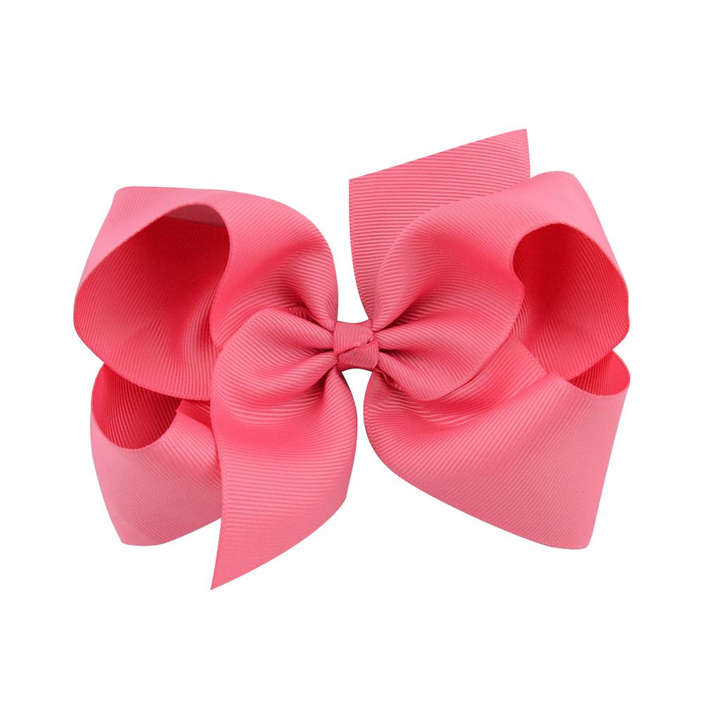 1Pc 40Colors 6'' Solid Colors Grosgrain Ribbon Hair Clips For Cute Girls Large Hairpins Boutique Barrettes Kids Hair Accessories