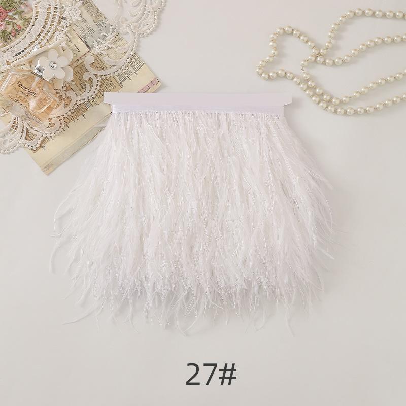 67 Color Clothing Accessories, 1 Meter Minimum Order On Ostrich Hair Cloth Edge, Decorative Feather Cloth Edge