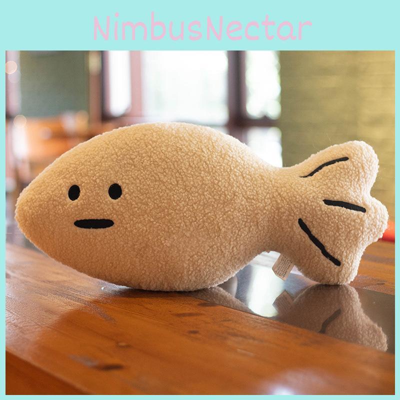 Shaped Fish Plush Toy Cartoon Stuffed Animal Doll Bedroom Decoration Kids Gift