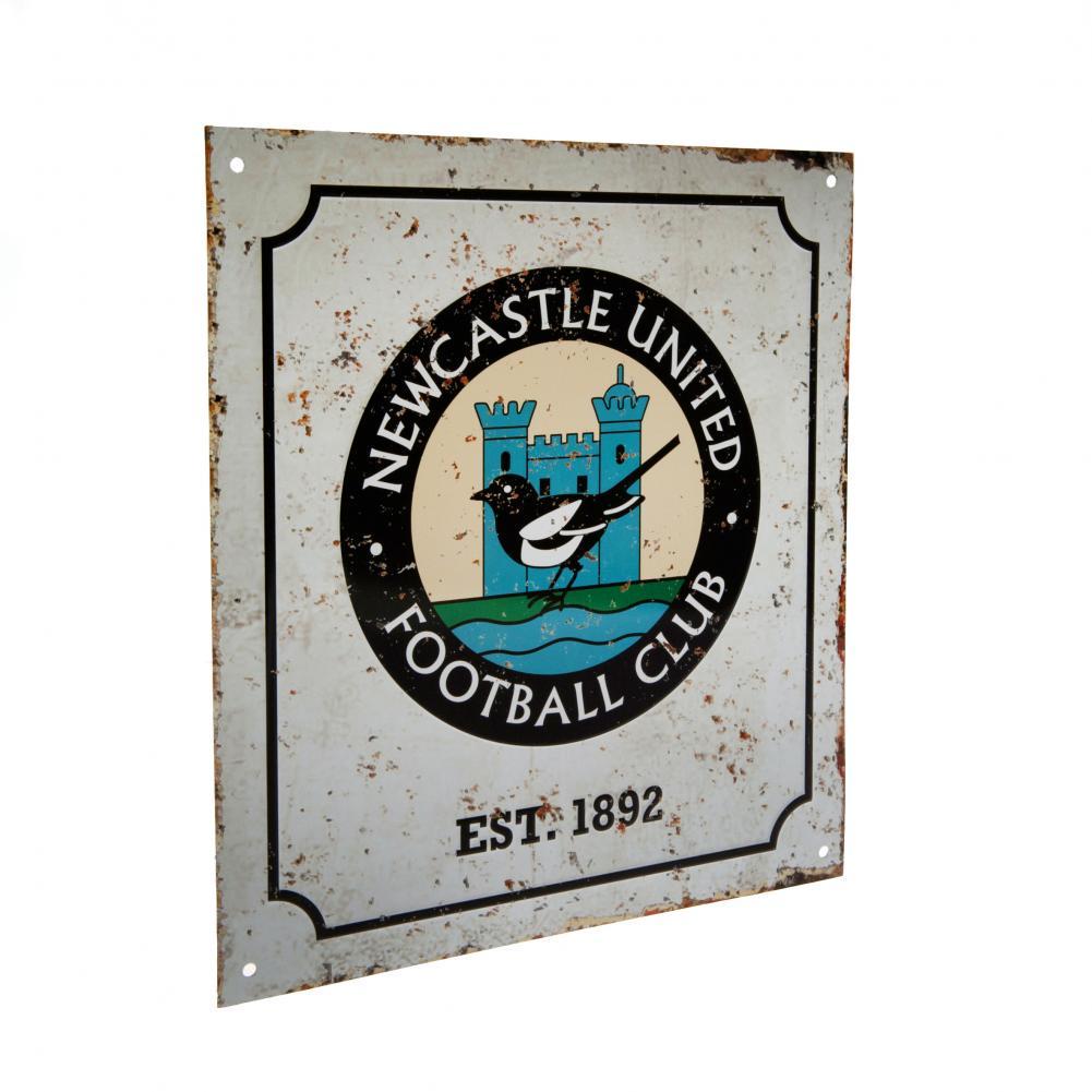 Newcastle United FC Official Retro Logo Sign