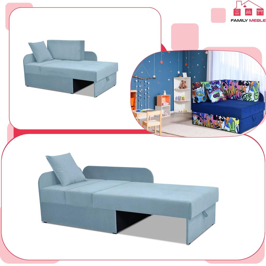 Narożnik dziecięcy Denis rozkładany pojemnik łóżko dla dzieci materac kubuś