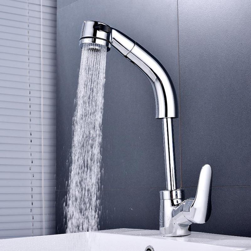 BAKALA Multi-function Mixer Sink Bathroom Pull Out Sprayer Faucet Tap Bathroom Faucet  360 Degree Swivel Basin Faucets WHDY01