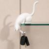 Inverted Hanging Cat-Shaped Wall Hook Cute Bookshelf Lantern  Bookshelf Decoration