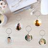 100pcs Pendant Picture Frame Keyrings, Photo Frame Keyring Holder,