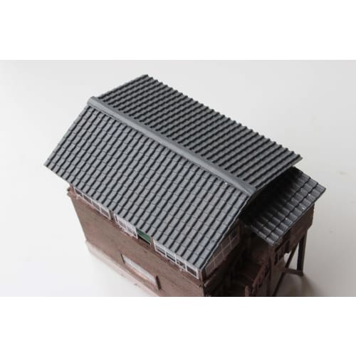 [TNF] Roof Tiles, 2.4 X 3.6cm, Overall Size 27cm X 21cm, 2 Pieces, for Architectural Models, Dioramas, and Structures (1/87 Scale)