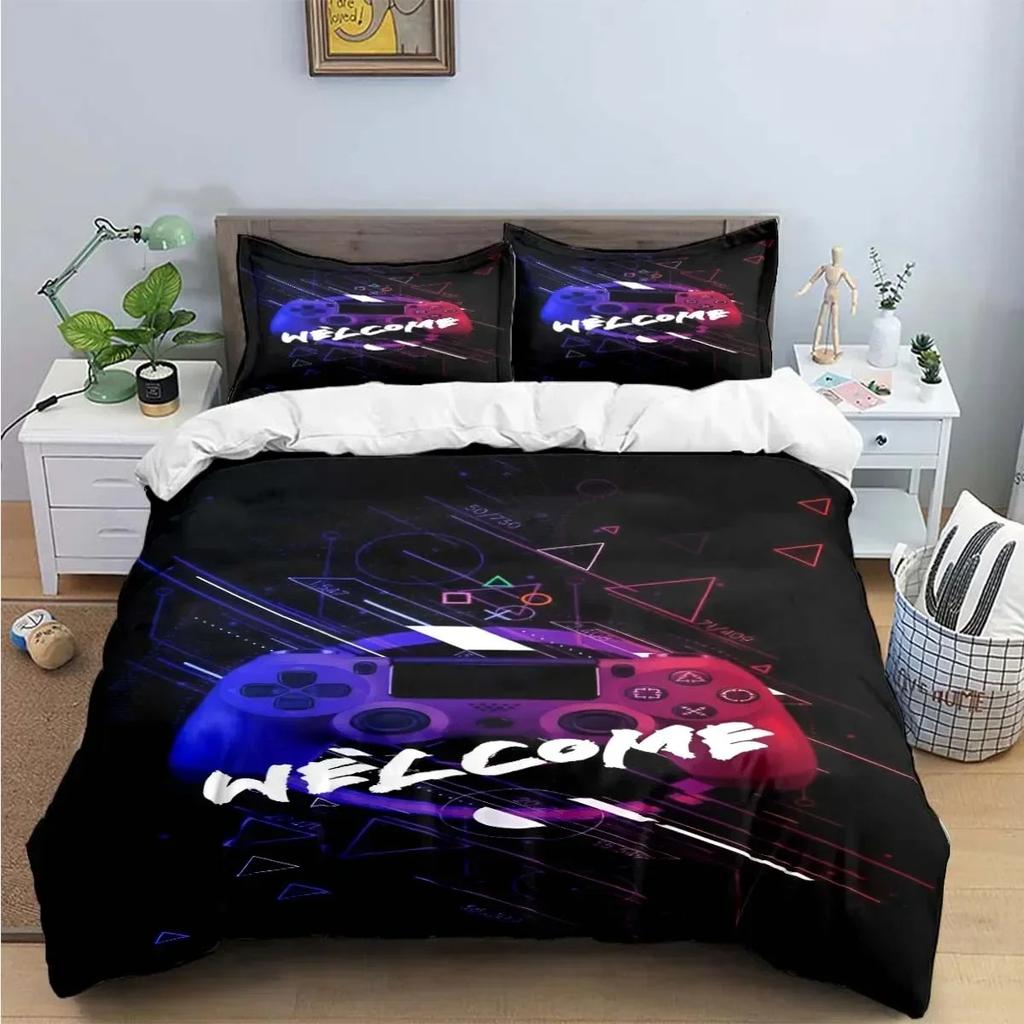Gamer Controller Druck Bettwäschesets Exquisites Bettzubehör Set Bettbezug Bettdecke Set Bettwäscheset Luxus Geburtstagsgeschenk