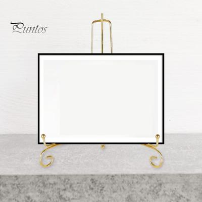 Supporto per Esposizione Piatti Oro Ferro Porta Cornice per Foto Piccolo Cavalletto Pieghevole Supporto per Esposizione Foto per Foto Immagini Piatto e Opera d'Arte