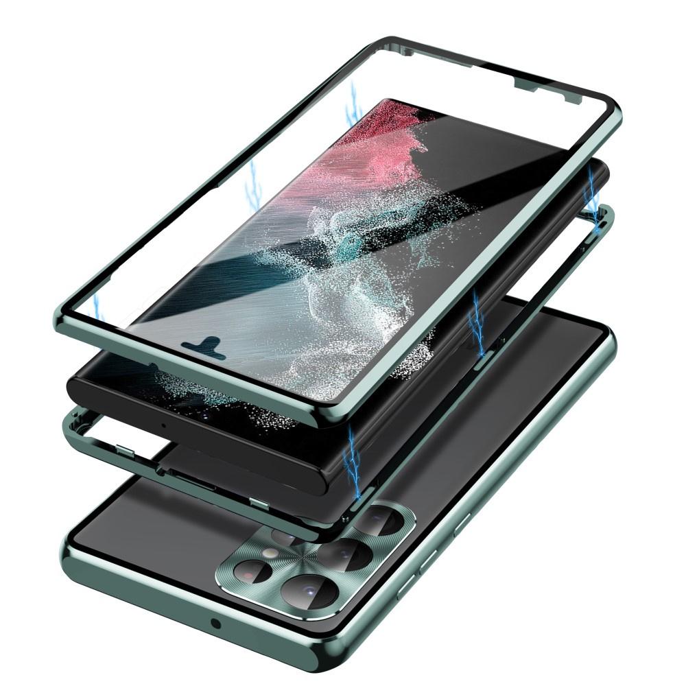 Samsung Galaxy S23 Ultra Case, Magnetic Dual Glass, Green