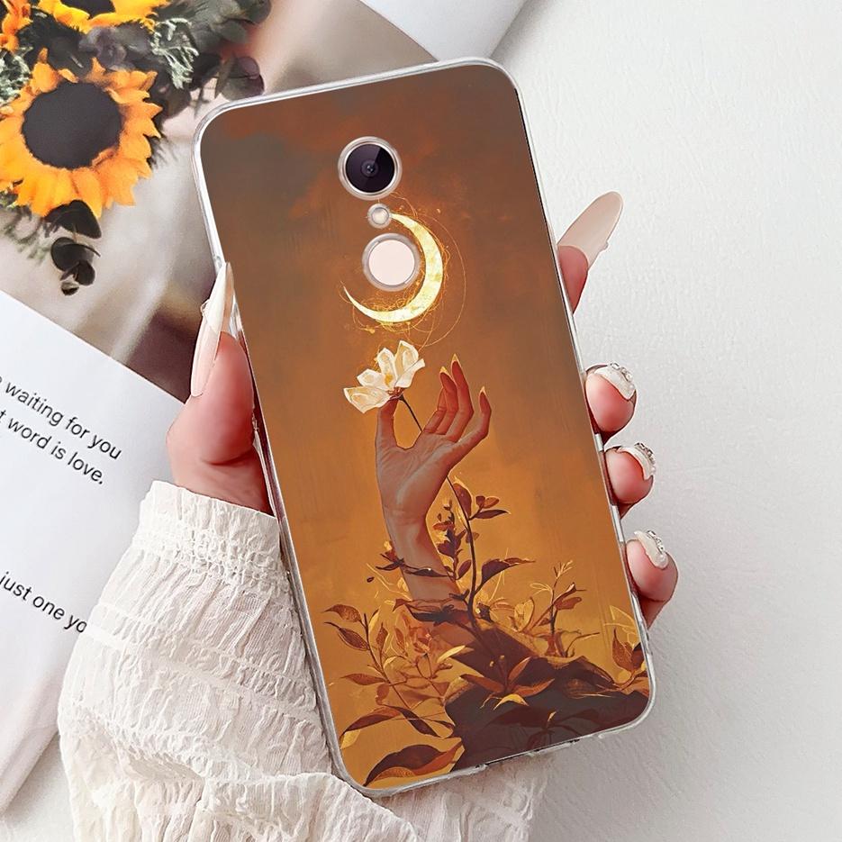 For Xiaomi Redmi 5 Plus Case Cute Cat Lion Painted Cover Soft Silicone Phone Case For Xiaomi Redmi 5 Redmi5 Plus Back Cover Bags