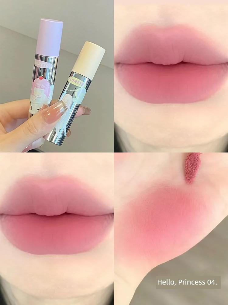 Flortte FLORTTE Milk Pastry Lip Balm Girls' Dormitory Matte Finish Velvet Lip Mud Lip Lacquer Lipstick