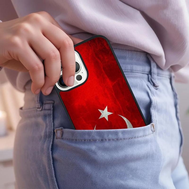 Republic Turkey Flag Ankara Phone Case For iPhone 17 Air 15 16e 14 13 Pro Max Coque 12 11 Pro Max PLUS cover