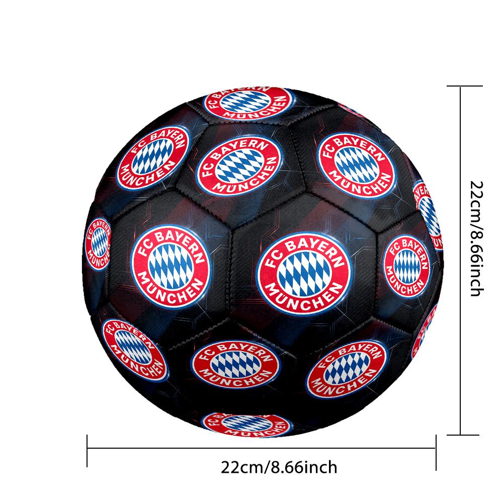 Bayern Monaco Pallone da Calcio Taglia 5 Alta Elasticità Pallone da Calcio Per Competizione All'aperto Allenamento Quotidiano Gioco