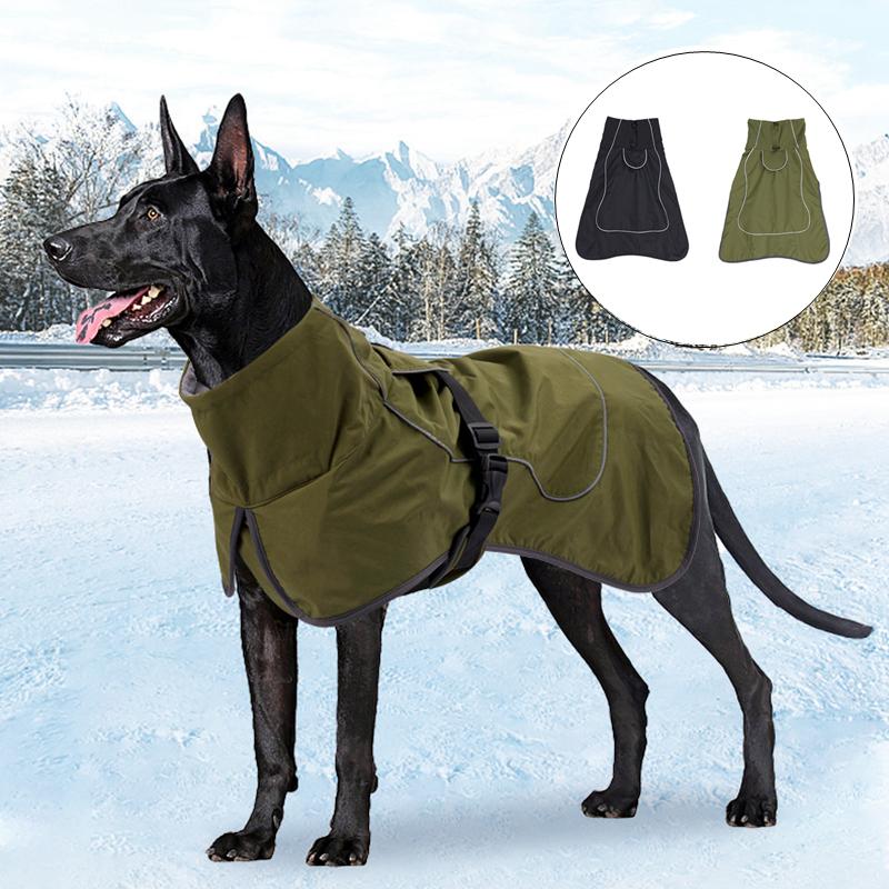 Kleidung für große Hunde, Winter-warme Weste für große Hunde, wasserdichter Mantel für Hunde, Windhund, Dobermann, Kleidung für mittelgroße und große Hunde