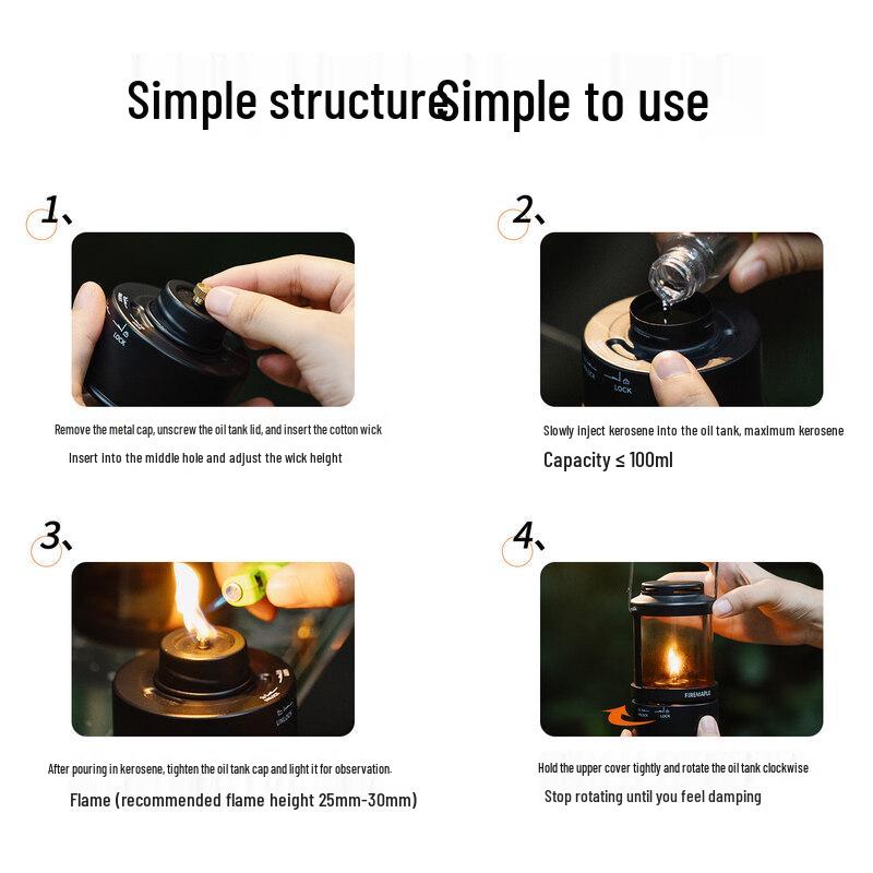 Fire-Maple Nightshadow Vintage Camping Lantern