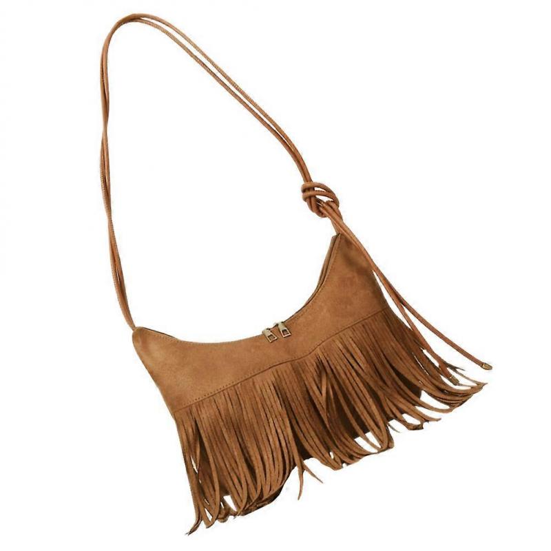 Elegante Vintage Quasten-Umhängetasche für Damen – Stilvolle Crossbody-Handtasche für den täglichen Gebrauch, für die Schule, zum Einkaufen & für Wochenendausflüge
