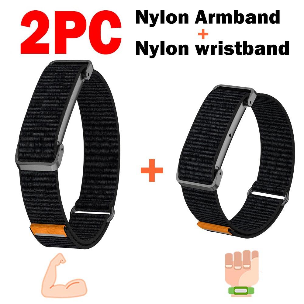 New Nylon Woven Biceps Band Armband for Google Fitbit Air Band Fitness Tracker Replacement Strap for Google Fitbit Air Straps