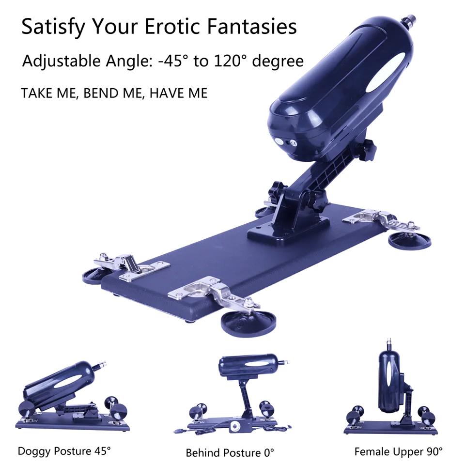 Automatic Telescopic Sex Machine Thrust Dildo Machine with Big Dildo for Men and Women Masturbation Sex Toys