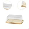 Butter Dish with Lid Holder Tray for Refrigerator Kitchen Counter M