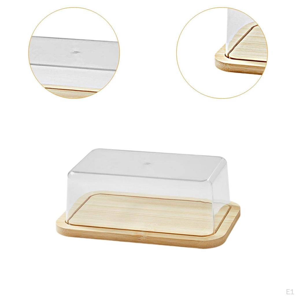 Butter Dish with Lid Holder Tray for Refrigerator Kitchen Counter M