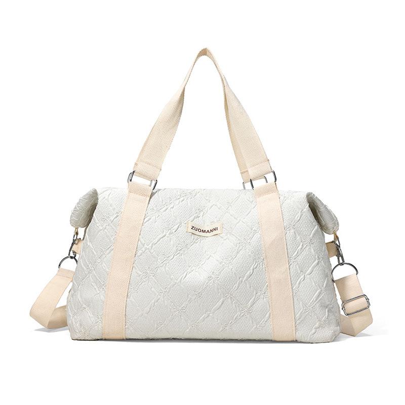 Travel Bag, Foreign Style, Exquisite and Simple Texture, Fitness Bag, Light Storage Bag, Shoulder Large Capacity Commuter Tote Bag