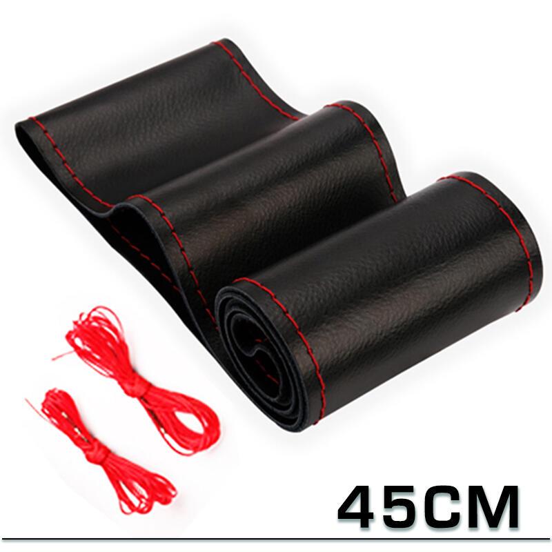 Universal Car Steering Wheel Braid Cover Extra Large 40 42 45 47 50CM Artificial leather Soft Non-slip Auto Interior Accessories